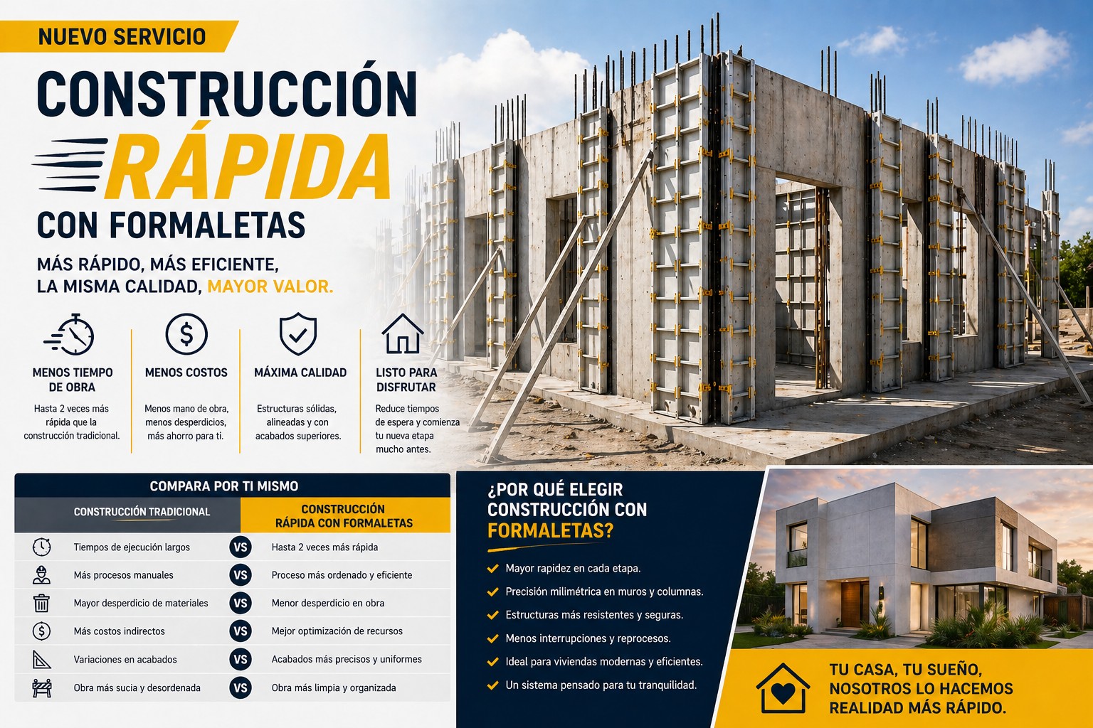 Construcción Rápida con Formaletas