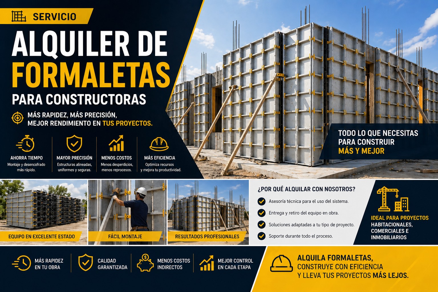 Alquiler de Formaletas para Constructoras